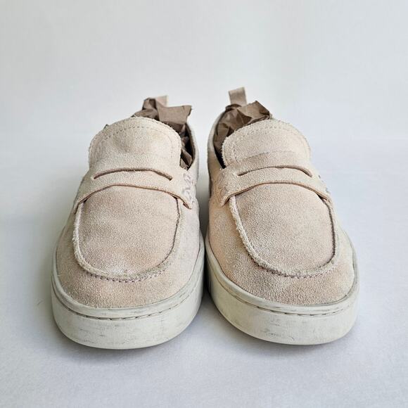 Suede Loafers Vionic Uptown Size 8.5 Pastel Peach Leather Comfort Flats Penny - Picture 3 of 14